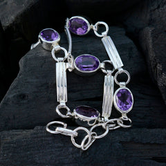 Aria Purple Gemstone Bracelet for Everyday Glam