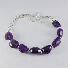 Victoria Purple Gemstone Bracelet - Stylish & Unique