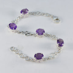 Aurora Purple Gemstone Bracelet for Everyday Glam