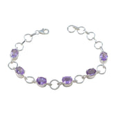 Tereza Purple Gemstone Bracelet for Everyday Glam Amethyst Purple