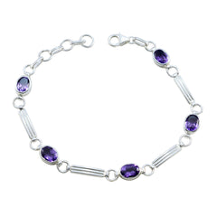 Aria Purple Gemstone Bracelet for Everyday Glam Amethyst Purple