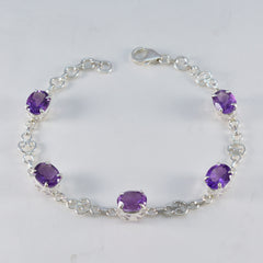Aurora Purple Gemstone Bracelet for Everyday Glam