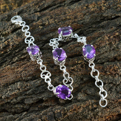 Aurora Purple Gemstone Bracelet for Everyday Glam