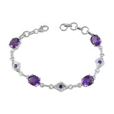 Agnes Purple Gemstone Bracelet with Elegant Design Amethyst Purple