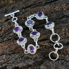 Teresa Purple Gemstone Bracelet for Everyday Elegance