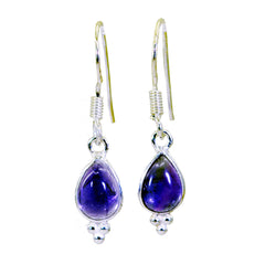 Gabriela Purple Gemstone Dangle Earrings for Everyday Glam