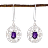 Isabel Purple Gemstone Dangle Earrings for Every Occasion Amethyst Purple Dangle