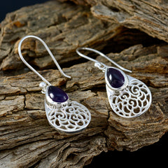 Isla Purple Gemstone Dangle Earrings for Everyday Glam