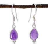 Gabriela Purple Gemstone Dangle Earrings for Everyday Glam Amethyst Purple Dangle