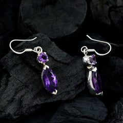 Ying Purple Gemstone Earrings for Everyday Glam