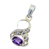 Lucia Purple Gemstone Engagement Pendant for Glam Amethyst Purple Purple