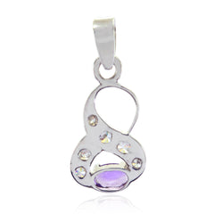 Lucia Purple Gemstone Engagement Pendant for Glam