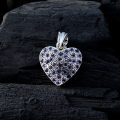 Angel Purple Gemstone Heart Pendant for Every Occasion