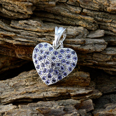 Angel Purple Gemstone Heart Pendant for Every Occasion