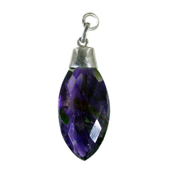 Eliza Purple Gemstone Jewellery Pendant for Everyday Wear Amethyst Purple Purple