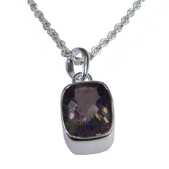 Leah Purple Gemstone Necklace for Everyday Elegance Amethyst Purple Purple