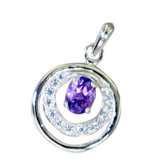 Meera Purple Gemstone Pendant with Elegant Design