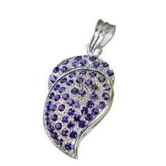Mila Purple Gemstone Pendant Necklace for Elegance
