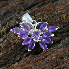 Eliza Purple Gemstone Pendant Online for Glam Style