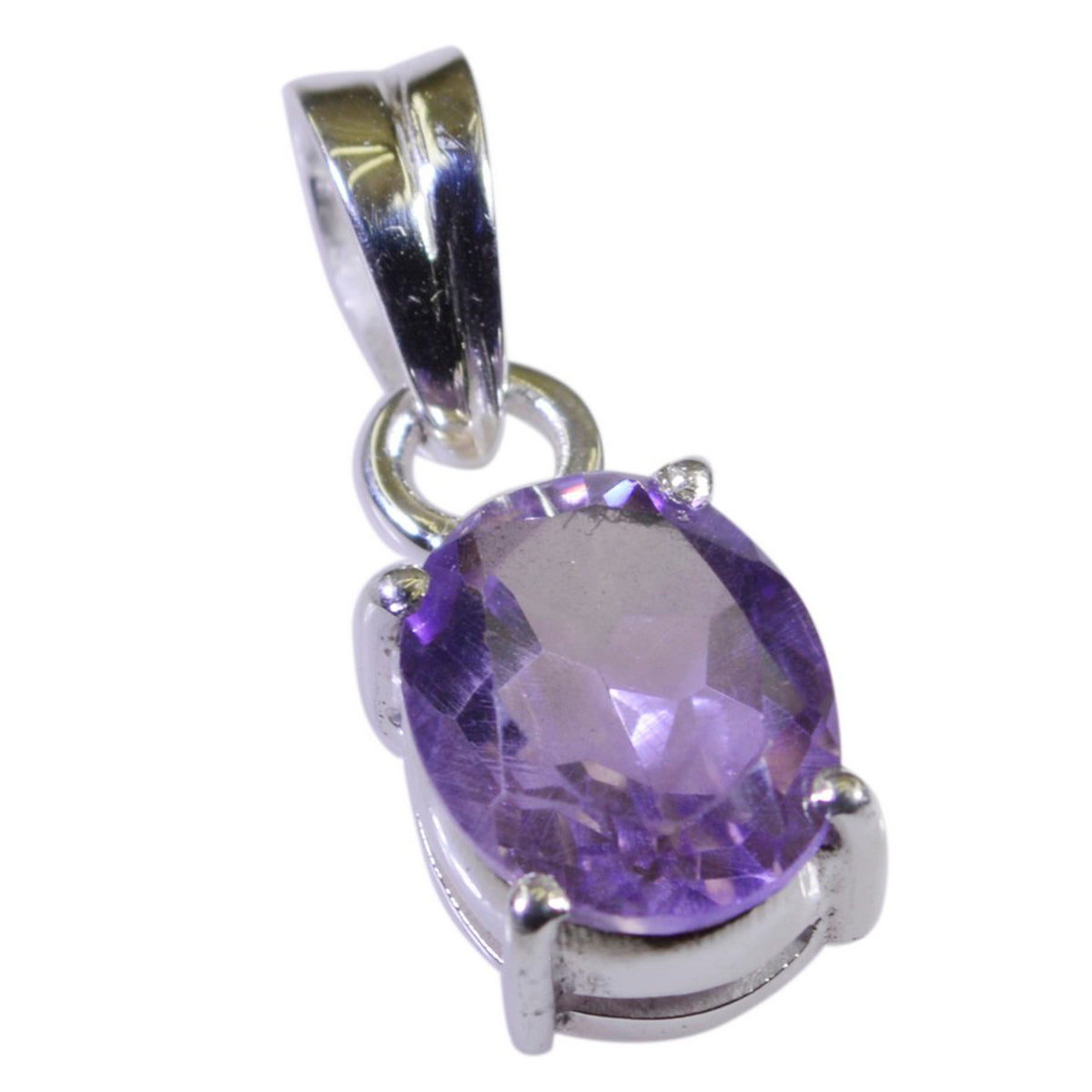 Aiko Purple Gemstone Pendant for Everyday Elegance Amethyst Purple Purple
