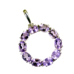 Lorena Purple Gemstone Pendant for Everyday Elegance Amethyst Purple Purple