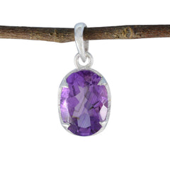 Noelia Purple Gemstone Pendant for Everyday Glam Amethyst Purple Purple