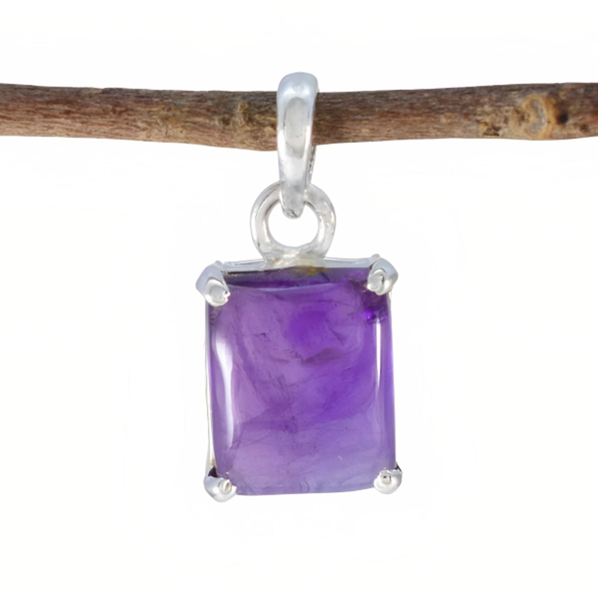 Luna Purple Graceful Delicate Pendant Amethyst Purple Purple