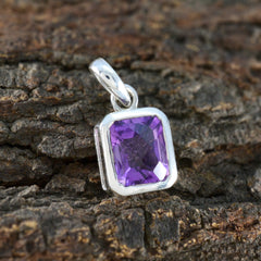 Joaquina Purple Gemstone Pendant for Stylish Elegance