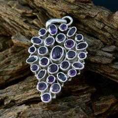 Inès Purple Gemstone Pendant for Everyday Glam