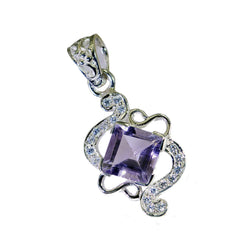 Alina Purple Gemstone Pendant with Elegant Design