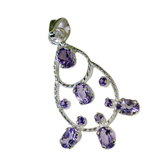 Eleanor Purple Gemstone Pendant for Glamorous Looks