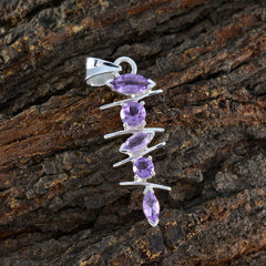 Andrea Purple Gemstone Pendant for Everyday Elegance