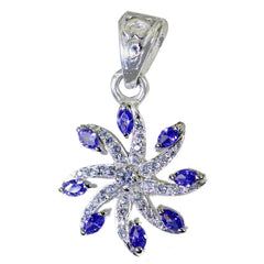 Emma Purple Gemstone Pendant with Unique Design