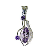 Amelia Purple Gemstone Pendant for Everyday Elegance Amethyst Purple Purple