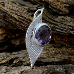 Inès Purple Gemstone Pendant for Everyday Elegance