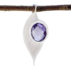 Inès Purple Gemstone Pendant for Everyday Elegance Amethyst Purple Purple