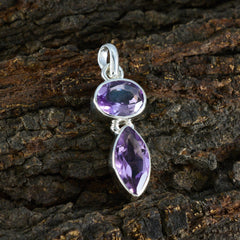 Ellie Purple Gemstone Pendant for Everyday Glam