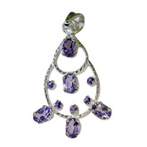 Eleanor Purple Gemstone Pendant for Glamorous Looks Amethyst Purple Purple