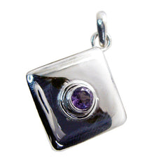 Bruna Purple Gemstone Pendant for Stylish Elegance