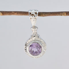 Sarah Purple Gemstone Pendant in Silver Design