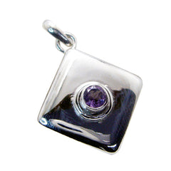 Bruna Purple Gemstone Pendant for Stylish Elegance