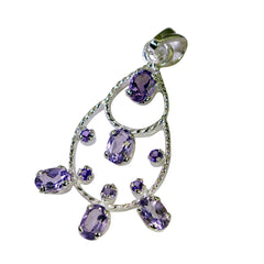 Eleanor Purple Gemstone Pendant for Glamorous Looks