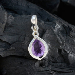 Hye-jin Purple Gemstone Pendant - Stylish Everyday Accessory