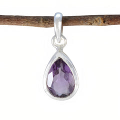 Clara Purple Gemstone Pendant in Silver Setting Amethyst Purple Purple