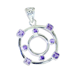 Ida Purple Gemstone Statement Pendant for Fashion Lovers