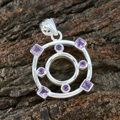 Ida Purple Gemstone Statement Pendant for Fashion Lovers