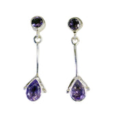 Patricia Purple Gemstone Stud Earrings for Everyday Glam Amethyst Purple Stud