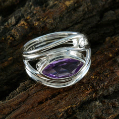 Sofia purple gemstone toi et moi ring in sterling silver with marquise cut stone design