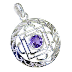 Isadora Purple Geometric Pendant for Fashion Jewelry
