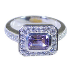Zazlle Purple Halo Gemstone Ring – Elegant Jewelry Accessory